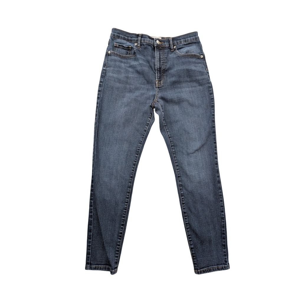 Everlane High Rise Skinny Jean Dark‎ Indigo Blue Denim Stretch Slim Fit 31R